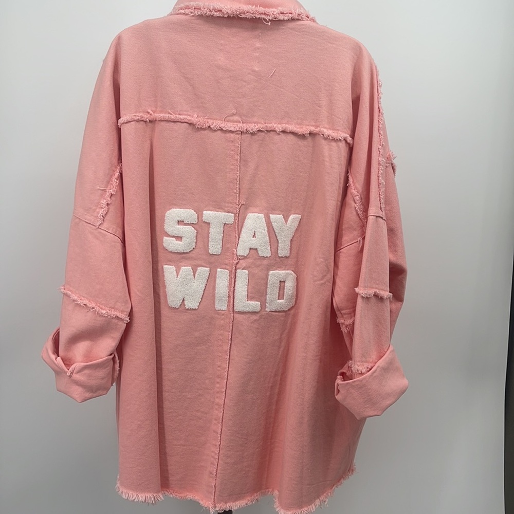 “ Stay Wild” Fantastic Fawn Shacket